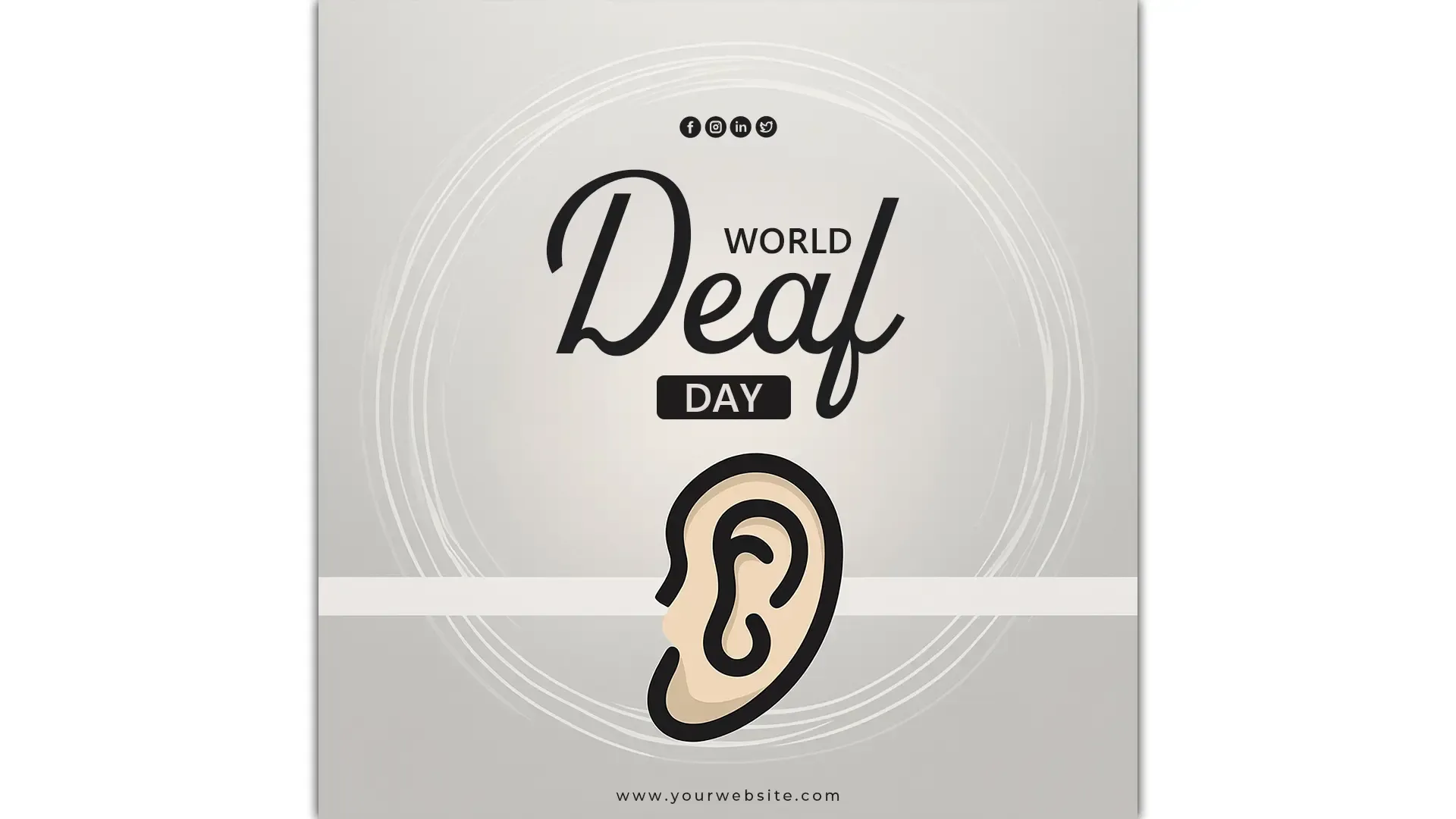 Global Deaf Awareness Day Instagram Post